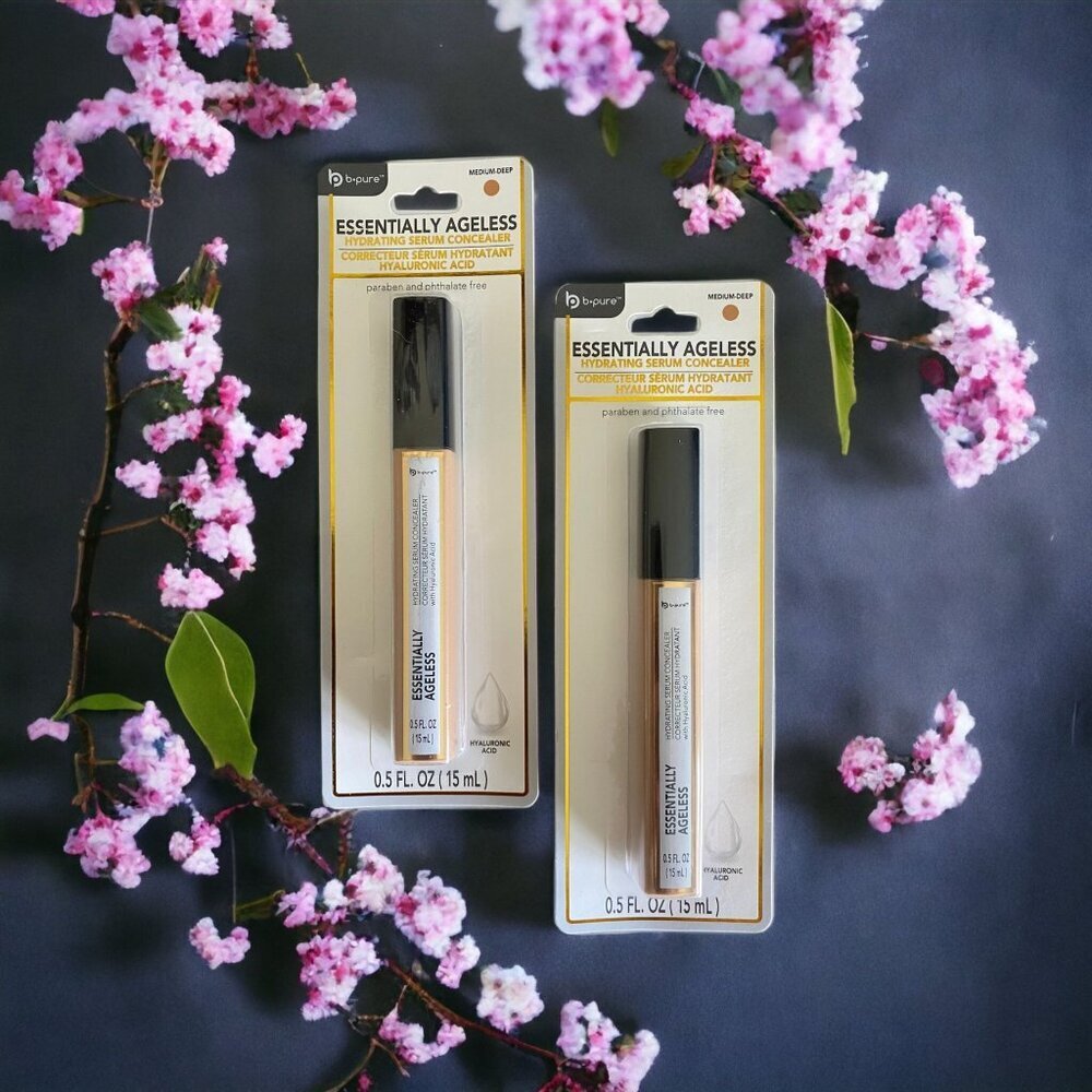 NEW B-PURE Essentially Ageless Hydrating Serum Concealer ~ Set of (2) Med Deep